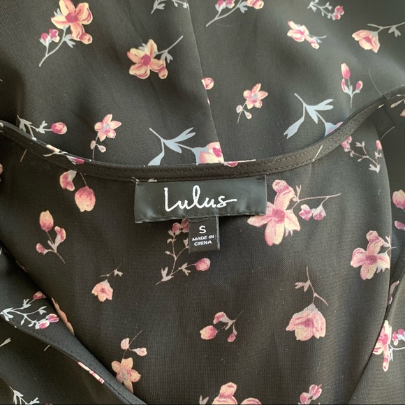 Lulu's Love Blossoms Black Floral Button-Up Dress - Picture 9 of 11